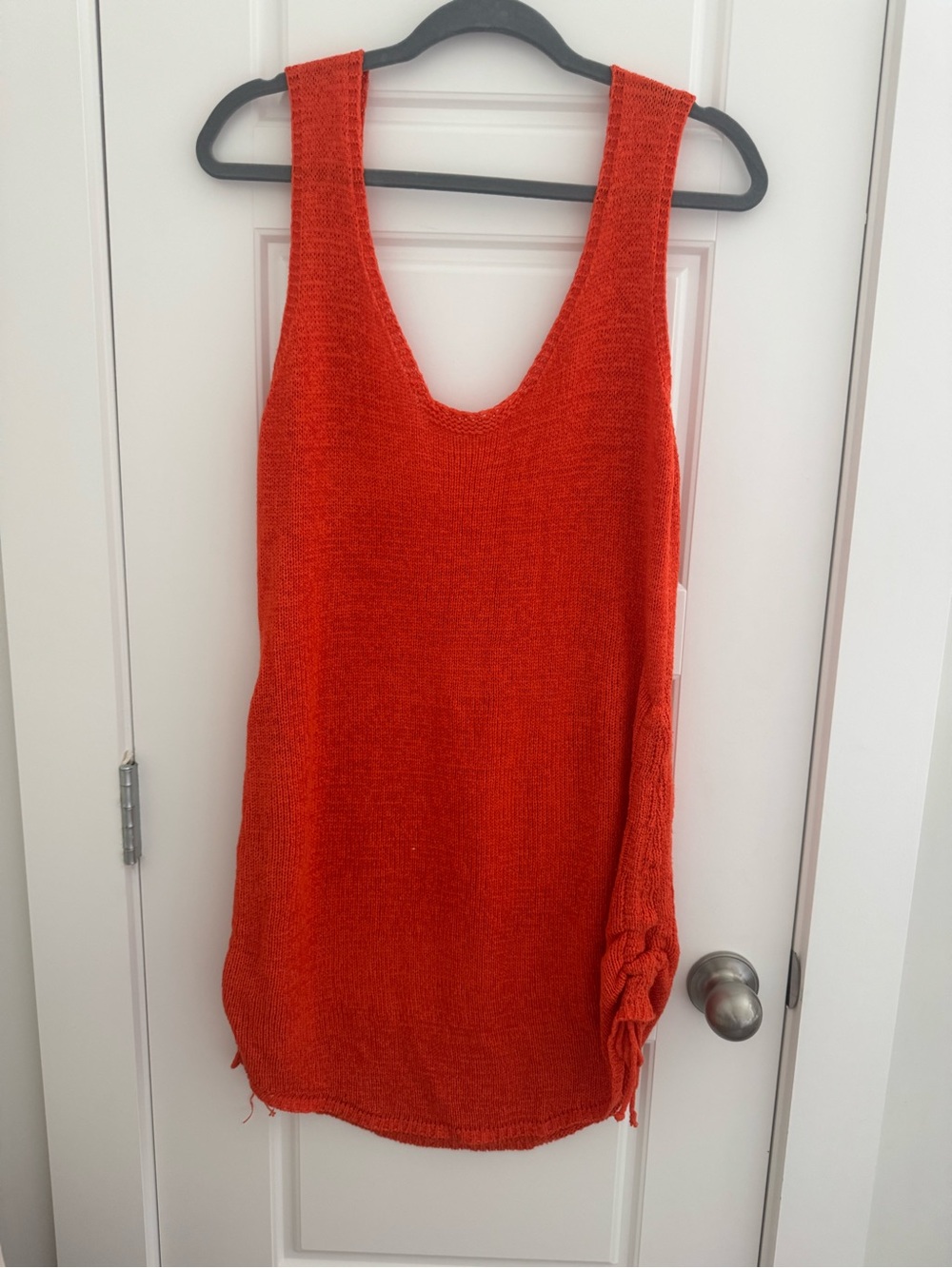Women's Knit Swim Coverup in Vibrant Red